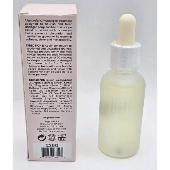 L'ange Lange Hair Elixir Transformative Oil Treatment 1oz New Sealed - Picture 2 of 3